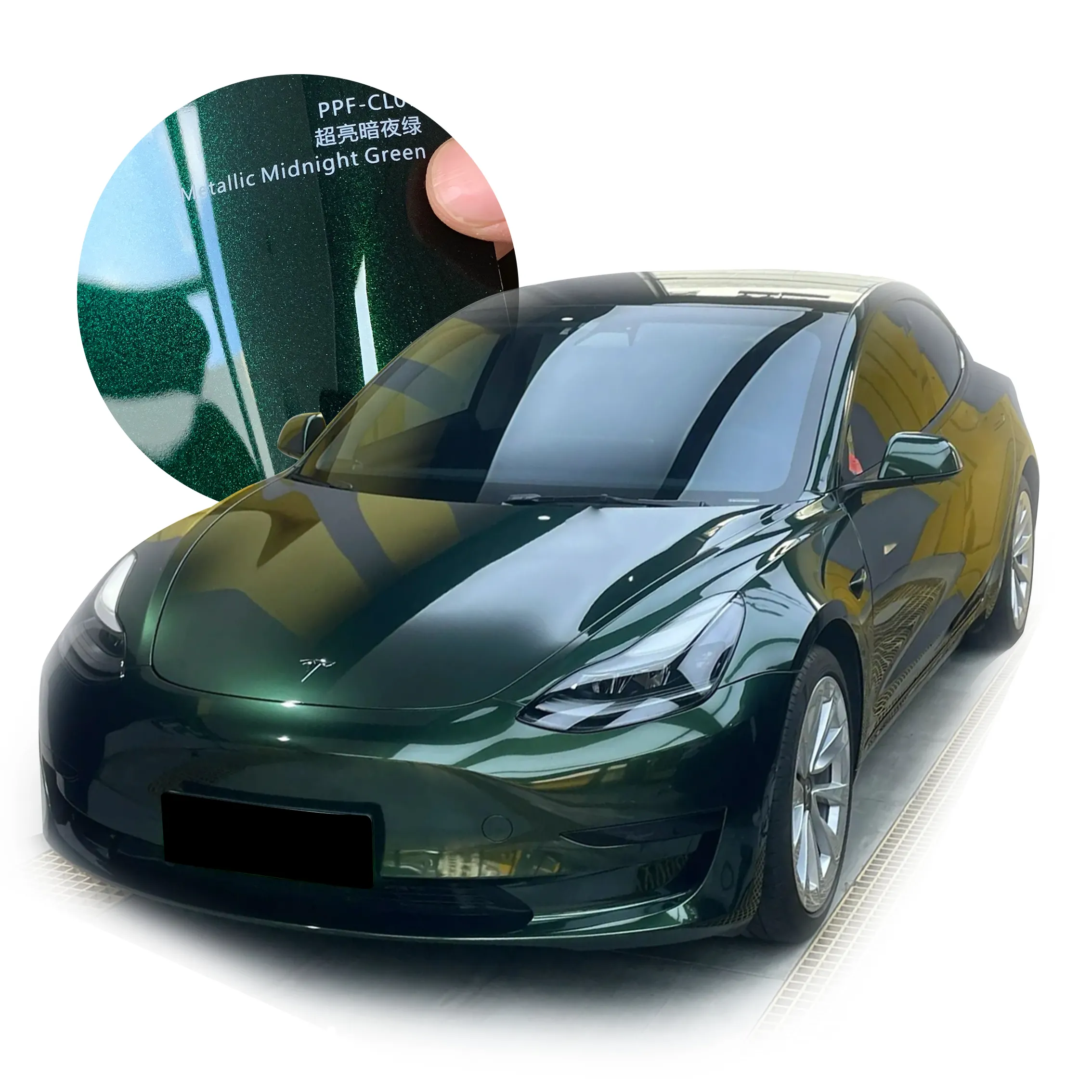 7.5 mil 8 years anti scratch self healing Anti-yellowing green orange anti dust ppf color tpu paint protection film color change
