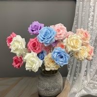 Einzelne Künstliche Diamant-Rosen für Hochzeit, Weihnachten & Chinesisches Neujahr - Langlebige UV-Beständige Hotel- & Heimdekoration