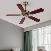 Ventilateur de plafond lumineux à 5 lames, 220V, luminaire décoratif de plafond, idéal pour un Restaurant