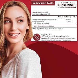 Suplemento Herbal de Alta Qualidade OEM Suplemento de Berberina Cápsulas de Berberina e Canela do Ceilão para Suporte ao Sistema Imunológico - Product Image 2