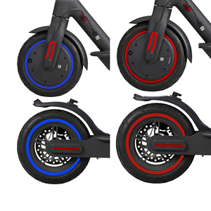 Pegatina Reflectante Protectora para el Buje de la Rueda del Scooter Eléctrico <span class=keywords><strong>Xiaomi</strong></span> M365 Pro, para el Scooter Nine-bot, Piezas de Repuesto para <span class=keywords><strong>Pegatinas</strong></span> de Rueda - Product Image 1