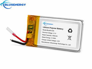 บลูเซ็นทรี 601235 3.7V 200mAh แบตเตอรี่ลิเธียมโพลิเมอร์แบบชาร์จไฟได้พร้อมขั้วต่อสายไฟสำหรับสมาร์ทวอทช์ชุดหูฟังบลูทูธ - Product Image 2
