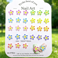 50 pièces de décorations florales pour ongles en résine, fleurs de Plumeria, accessoires pour ongles, fleurs de Frangipanier, pour l'été