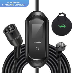 Station <span class=keywords><strong>de</strong></span> <span class=keywords><strong>recharge</strong></span> pour véhicule électrique Wallbox, câble <span class=keywords><strong>de</strong></span> <span class=keywords><strong>recharge</strong></span> pour véhicule électrique, chargeur mobile, chargeur portable AC, type 2, voitures, 3,5-7 kW, IP67, prise <span class=keywords><strong>de</strong></span> courant domestique - Product Image 1