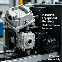 Composants en plastique moulés par injection OEM ODM, boîtier industriel, corps de valve, poignée, coque de télécommande pour équipement électronique