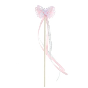 Baguette magique de Pâques pour enfants, motif lapin pastel, avec ruban, en tissu fait main, cadeau spécial anniversaire ou déguisement, décoration de Pâques - Product Image 6