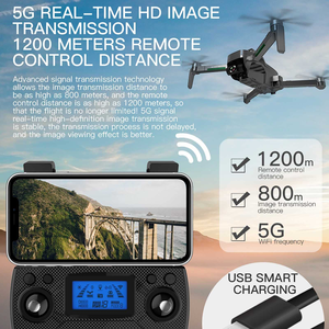 MAX Touchscreen 5.9 Inch Remote Control GPS Brushless <b>4K</b> HD Beginner <b>Drone</b> 500m Image Transmission Foldable Plastic - Product Image 4
