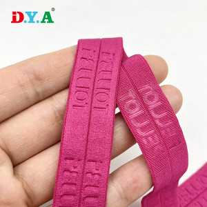 <span class=keywords><strong>Bande</strong></span> élastique pliable en silicone coloré de 10 mm de large avec logo de marque personnalisé, sérigraphiée, pour le col des sweats à capuche et des t-shirts - Product Image 6