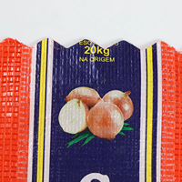Op maat gemaakte PP mesh netzakken 48x78cm, ademend, 18kg/20kg zakken voor ui, aardappel, kool en vers fruit