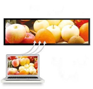 Kích Thước Tùy Chỉnh Siêu Rộng Kéo Dài Loại Thanh LCD Hd Video Panels Kỹ Thuật Số Biển Và Hiển Thị Máy Nghe Nhạc Quảng Cáo - Product Image 2
