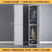 Casiers écologiques pour étudiants vestiaires armoire de rangement pour vêtements armoire de rangement pour employés armoire en acier avec miroir