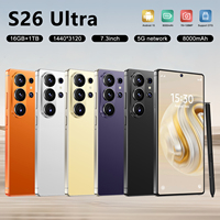 Teléfono Inteligente Android S26 Ultra en Oferta, Pantalla OLED de 7.3 Pulgadas, 90Hz, Octa Core, Batería de 8000mAh, Carga Inalámbrica, Doble SIM, 4G, Inglés, Español