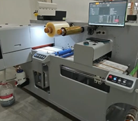 Imprimante d'étiquettes UV avec 4 têtes d'impression, 2 mètres/minute, machine d'impression d'autocollants découpés, machine d'impression laminée