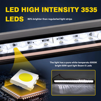 Super Power N4 60-480w Options d'alimentation disponibles couleur blanche + DRL Led Spot Strip Light pour Offroad 4x4 Suv Atv Truck Led Light bar