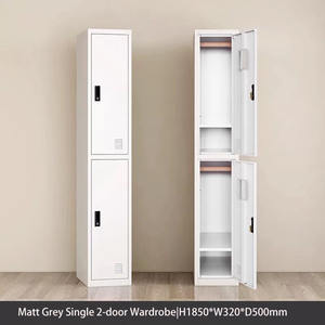 Armarios de Acero con Dos Puertas y Cerradura, para Ropa de Gimnasio, Ecológicos y Duraderos, Modelo <span class=keywords><strong>2026</strong></span> - Product Image 2