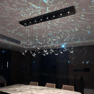 Nordic moderno dormitorio comedor Villa sala de estar lámpara colgante mariposa cristal araña Luz - Product Image 6