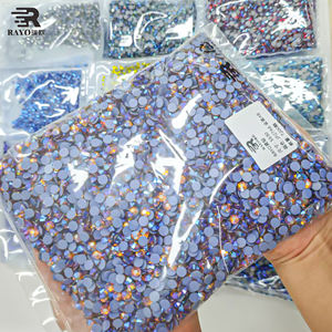 韓国製 フラットバック ホットフィックス 3D ガラス ラインストーン ドレス DIYキット、ビッグ クリア スーパーグリッター ラインストーン SS6-SS30、ルースラインストーン - Product Image 4