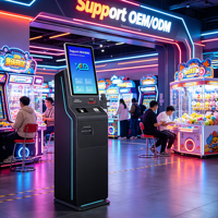 Kiosque de paiement interactif en libre-service OEM/ODM avec distributeur de billets, écran tactile, lecteur de cartes, sur pied pour centre commercial