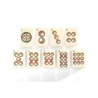 Jeu de Mahjong américain personnalisé en acrylique gravé ivoire, motif Prunier, Orchidée, Bambou, Chrysanthème, jeu de table pour le divertissement