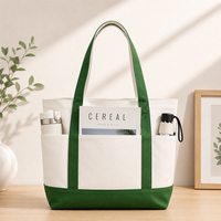 Sac fourre-tout en toile personnalisé avec poignées contrastées, grande capacité, pour livres et courses, idéal pour la promotion en magasin, par le fabricant