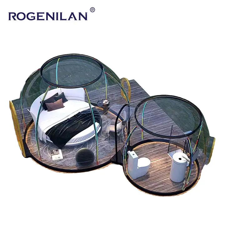 ROGENILIN Design Fashions Tente dôme en PC Tente dôme étanche pour café décontracté Villa Tente de camping de nuit étoilée