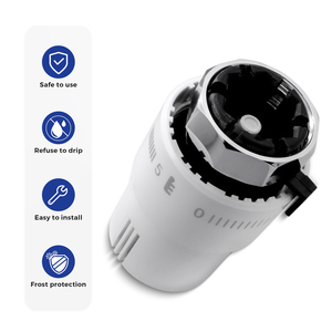 <span class=keywords><strong>Tête</strong></span> de vanne de radiateur <span class=keywords><strong>thermostatique</strong></span> blanche économique IVANCI pour le contrôle de la température du chauffage domestique intelligent - Product Image 4
