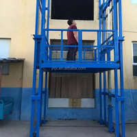 Ascenseur hydraulique électrique à chaîne pour marchandises, entrepôt, extérieur, 5m, 8m, 10m, 2t, 5t, 10t, à faible coût