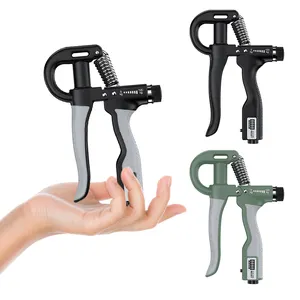 Adjustable Spring Hand Grip with Digital Counter Hand Gripper Finger Strengthener Strength Exercise Equipment