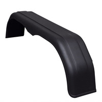 Garde-boue tandem double roue 56" x 8" et supports de garde-boue (GRAND), garde-boue double axe