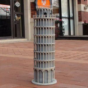 Nuevo diseño mundialmente famoso hito vintage decoración edificio romano arquitectura estatua ciudad estatuas <span class=keywords><strong>Torre</strong></span> inclinada de Pisa - Product Image 1