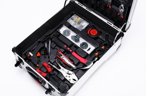 Giá thấp làm việc chuyên nghiệp công cụ thiết lập hộp thép ô tô tự động tay áo kết hợp đa cờ lê của phần cứng sửa chữa xe cơ khí 61pcs - Product Image 6