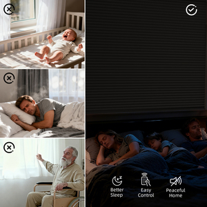 Persianas Inteligentes Motorizadas ZSTARR para Claraboyas, Tipo Panal, Compatibles con WiFi, Alexa y Google, Alimentadas por Panel Solar, para Ventanas Inclinadas - Product Image 3