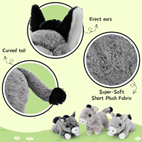 Nouveau produit, jouet en peluche âne mère et bébé pour enfants, soutien émotionnel, cadeaux de fête prénatale, inspiration créative