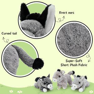 منتج جديد: دمية حمار للأم والطفل، لعبة محشوة للأطفال، دعم عاطفي، هدايا استقبال المولود، إلهام إبداعي - Product Image 3