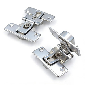 Charnière de porte pliante double à fermeture à plat à 180 degrés, quincaillerie réglable pour armoire à chaussures et penderie - Product Image 2