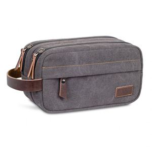 กระเป๋าใส่เครื่องสำอางสำหรับเดินทางแบบพกพาคุณภาพสูง ขนาดใหญ่ สำหรับผู้ชาย พร้อมช่องแยกของเปียกและแห้ง - Product Image 2