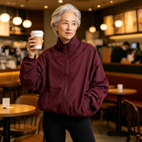 Chaqueta Softshell de Diseño Nuevo para Exteriores, Chaqueta Deportiva Ligera Personalizada con Cuello Alto y Cremallera Completa para Mujer