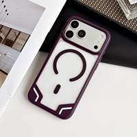 Étui de téléphone magnétique Armor, coque de protection en PC et TPU givrée, antichoc, translucide, pour iPhone 18 Pro Max
