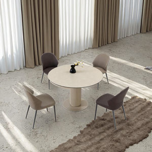 Tavolo da Pranzo Moderno di Lusso in Materiale <span class=keywords><strong>Dorato</strong></span> Durevole, Colore Personalizzabile, Piccolo <span class=keywords><strong>Tavolino</strong></span> da Tè Pomeridiano, Arredamento per Sala da Pranzo Meraviglioso - Product Image 3