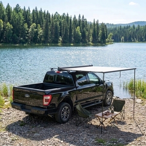<span class=keywords><strong>Toldo</strong></span> Lateral Semiautomático Retráctil de 2x2.5m para SUV, Camioneta 4x4, Impermeable, con Protección UV50+, Tela Oxford 210D, Instalación Instantánea, para Camping - Product Image 4
