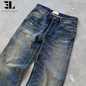 Pantalones cargo de lona de pato, sarga de algodón con lavado desgastado, holgados y rectos, tácticos, para trabajo y patinaje - Product Image 4