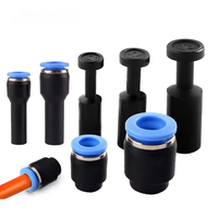 Raccords pneumatiques rapides en nylon de 4 mm/6 mm/8 mm/10 mm/12 mm, embouts de tuyau à pression, connecteurs étanches anti-poussière pour conduites d'air