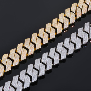 Chaîne cubaine tendance de 25 mm avec 6 rangs de zircons, style urbain, collier hip-hop personnalisé pour homme, cadeau de fête - Product Image 6