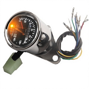 Compteur de vitesse pour moto, odomètre 120 Km H, jauge de tableau de bord en métal noir pour vélo tout-terrain, mise à niveau et rénovation - Product Image 5