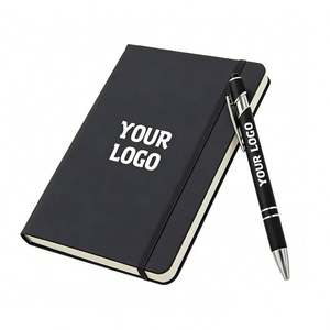 Customized Meetings A5 A6 Mini PU Leather School Notebook Journal Gift <b>Stitching</b> - Product Image 1
