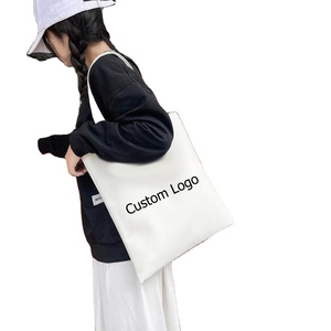 Sac fourre-tout en toile de coton biologique réutilisable, promotionnel, en gros, avec logo personnalisé, sac de shopping - Product Image 1