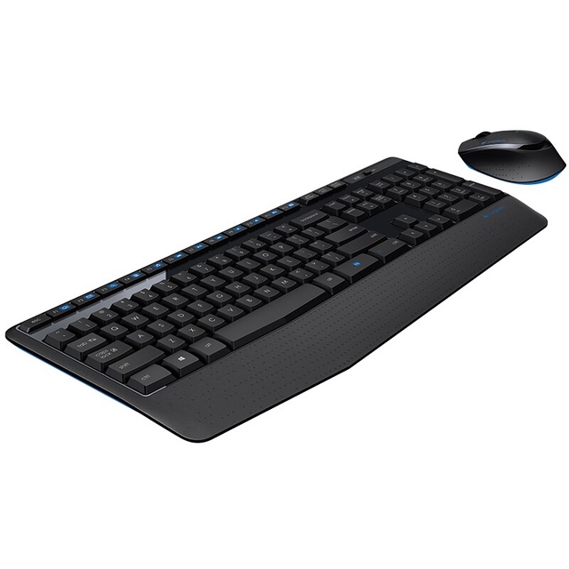 Logitech MK345 Wireless Keyboard Mouse Combos Full-Size Keyboards and Right-Handed Mice Set Optical