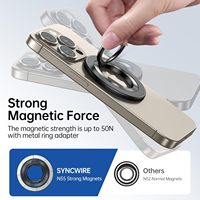 Support magnétique double face pour téléphone portable, anneau de maintien magnétique pour doigt, accessoires de maison en gros de Ningbo