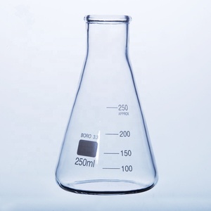HAIJU Transparente 50 100 250ML Cristalería de laboratorio Frasco Erlenmeyer seguro para uso científico para laboratorios escolares - Product Image 3