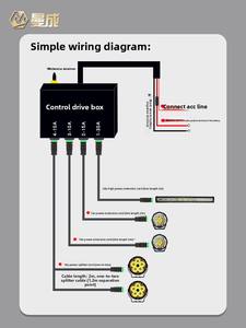 Kit de modification de projecteur LED haute puissance 70W 12V pour véhicules tout-terrain avec télécommande sans fil <span class=keywords><strong>ECOOL</strong></span> (18-) - Product Image 4